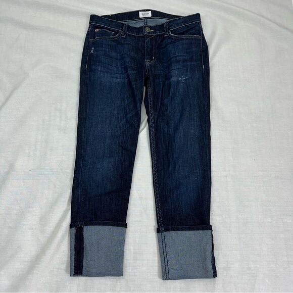 Hudson Women's Size 28 Muse Crop Skinny 5" Cuff Stretch Jeans - Picture 8 of 14